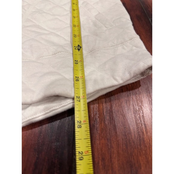 Marmot Quilted Pullover Women's Small Beige Snap Button Pockets Long Sleeve - Picture 6 of 10